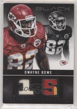 2012 Panini Black Stat Line Materials Prime 29/49 Dwayne Bowe #29 uk2