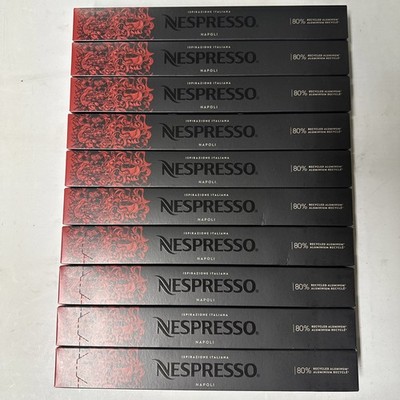 Nespresso Napoli 100 Pods Intensely Roasted Exp. 12/31/25 Coffee Pods