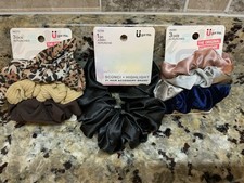 Scunci Assorted Hair Scrunchies lot Of 3 