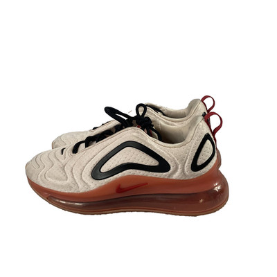 Nike Air Max 720 Shoes Womens Size 9.5 Beige Black Orange Sneakers AR9293-602