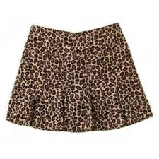 NEW Gymboree Girls Skirt 4 Glamour kitty tan black leopard cheetah velvet skort