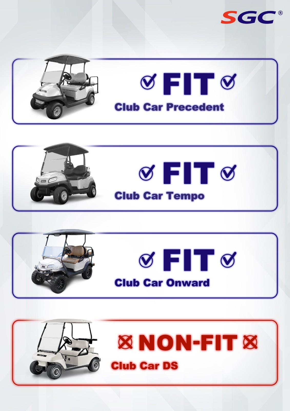 'MOAB' All Aluminum Roof Rack for Club Car Precedent/Onward/Tempo Golf Cart