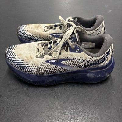 Brooks Caldera 6 Men s  Trail Running Shoe Oyster Blue Depths Pearl Sz 9 Sneaker