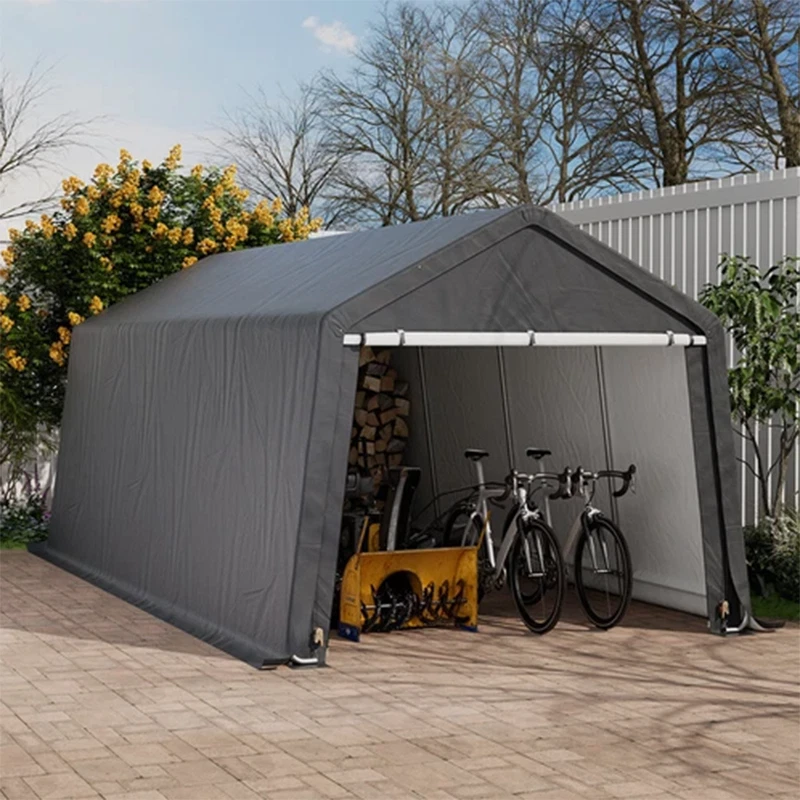 Tent Garage Motorcycle Bike Tent Storage Shed Tool Shed Winter Chicken Coop - Image 2 of 4