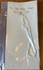 OOAK Dollhouse Miniature Festive Holiday POPCORN Garland. Artisan Made