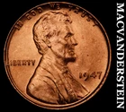 1947 Lincoln Wheat Cent- Choice Gem Brilliant Uncirculated Luster #J5076