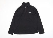 Regatta Great Outdoors Women  s Black Fleece Half Zip Jacket UK 14