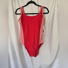 Lands' End NWT Red/Pink Women's One Piece Swimsuit Size S- 6/8