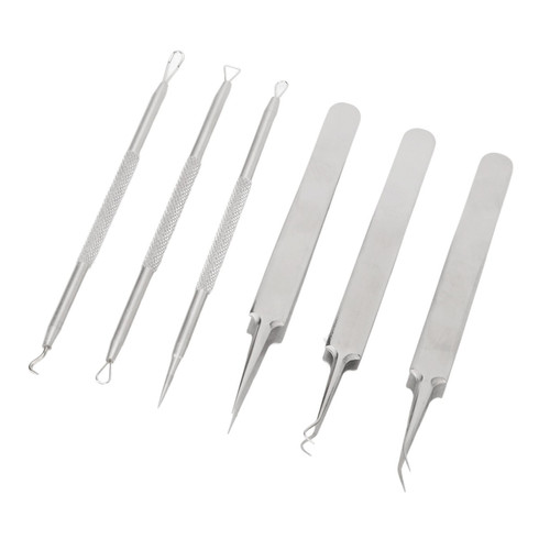 6pcs Blackhead Remover Tool Stainless Steel Pimple Comedones Extractor For B ADS - Imagen 11 de 22