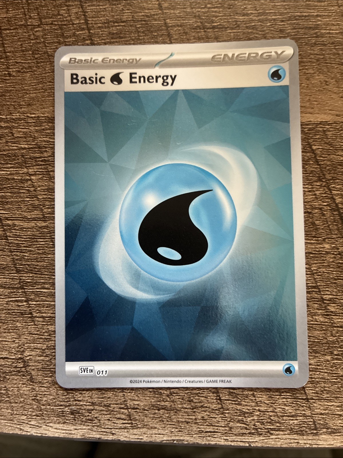 Basic Water Energy 011 Sve: Scarlet & Violet Energies Holo
