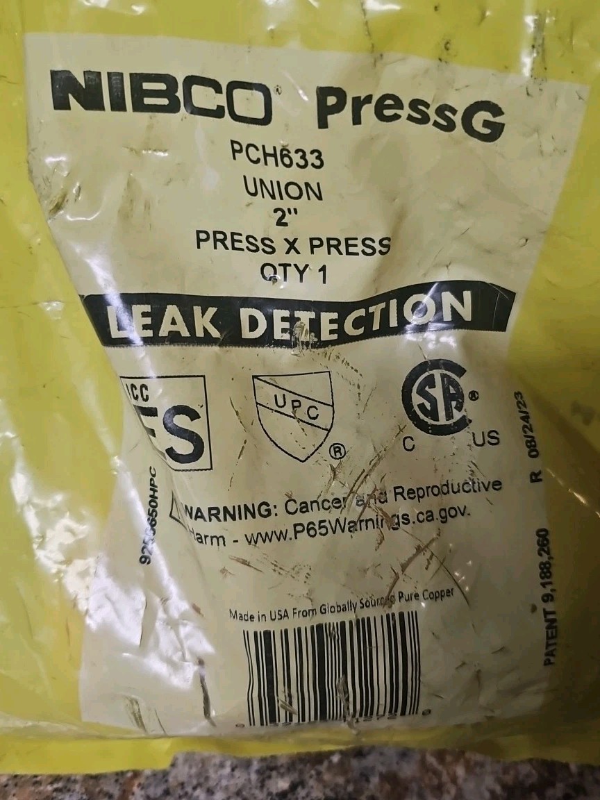 Nibco 2" Wrot Copper Press X Press Union PCH633