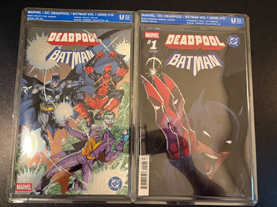 MARVEL / DC: DEADPOOL / BATMAN VOL1 #1 MARK BAGLEY FOIL VAR: #1D STEGAMAN VAR: