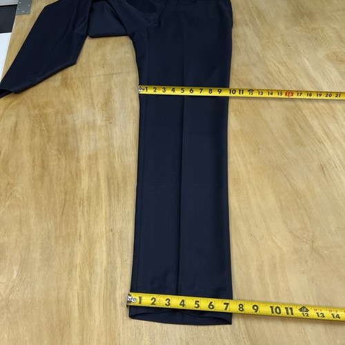 Ted Baker Suit Mens 42L Long Modern Slim Fit Pants 34x35 Wool Dark Navy - Picture 8 of 15