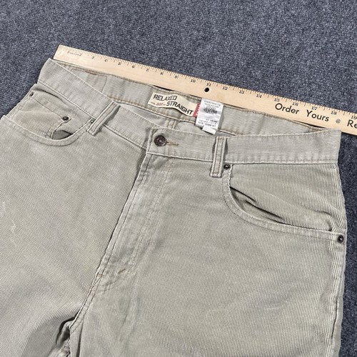 Vintage Y2K Levis 559 Corduroy Pants Mens 38x34 Relaxed Straight Baggy Leg Cords - Bild 8 von 13
