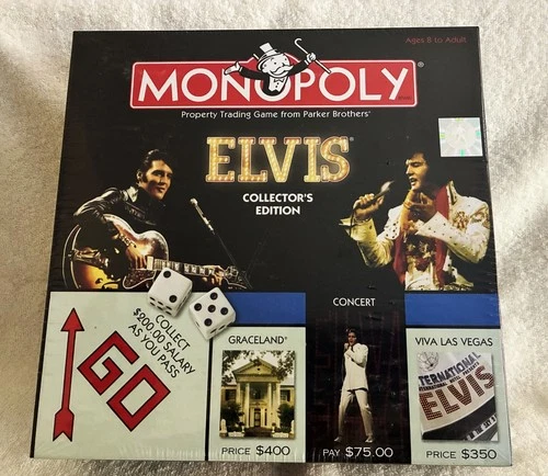 Vtg (2003) Elvis Presley Collector's Edition Monopoly by Parker Brothers Sealed