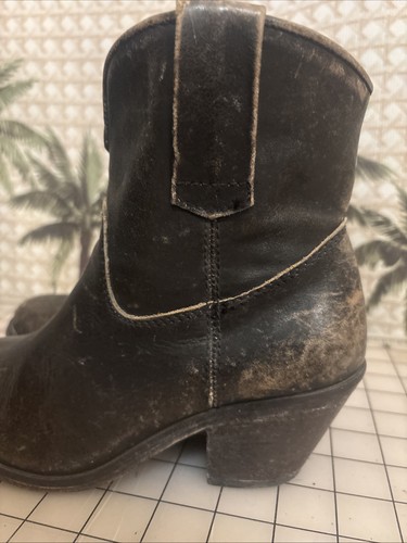 CORRAL INDIE SPIRIT Ankle Boots Distressed Leather Brown Womens Size 6.5 M - Picture 5 of 23