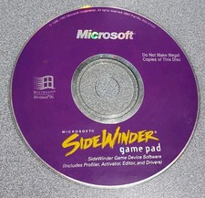 Microsoft SideWinder Game Pad Win 95 PC CD-ROM, 1997 Disc Only Tested