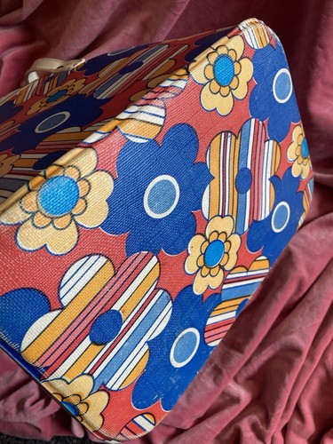 De colección Retro Años 60 Cool Bag Enfriador Coche Película Propulsor Flower Power Psicodélico - Imagen 5 de 7