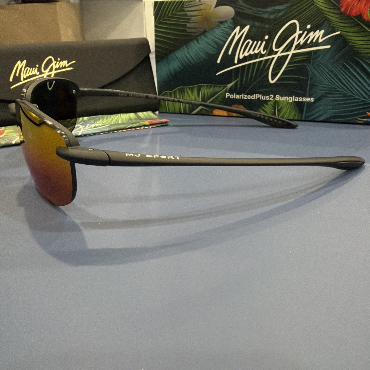 Maui Jim Men's Hookipa 64mm Black Polarized Sunglasses MJ0407SA