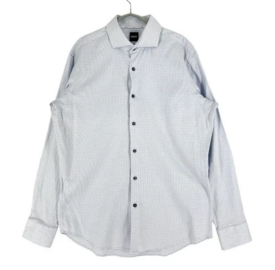 Hugo Boss Herren Lässig H-JOE-spread-C1-222 Regular Fit Hemd Größe L - 42 - Bild 1 von 4