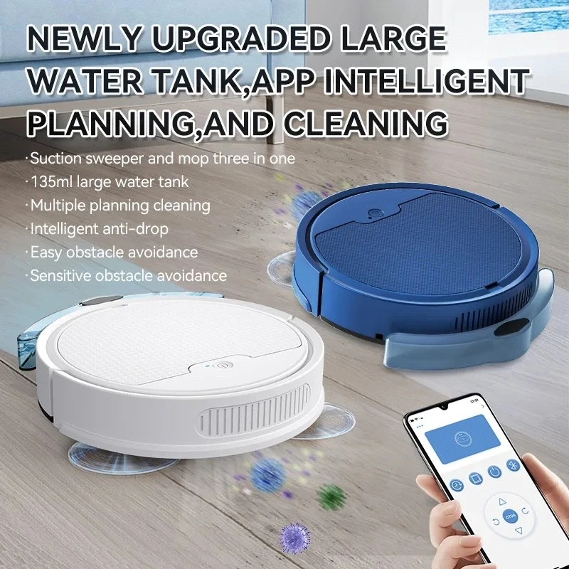 BowAI 3-in-1 Smart Sweeping Robot – wireless mini vacuum and mop for effortless - Image 3 of 4