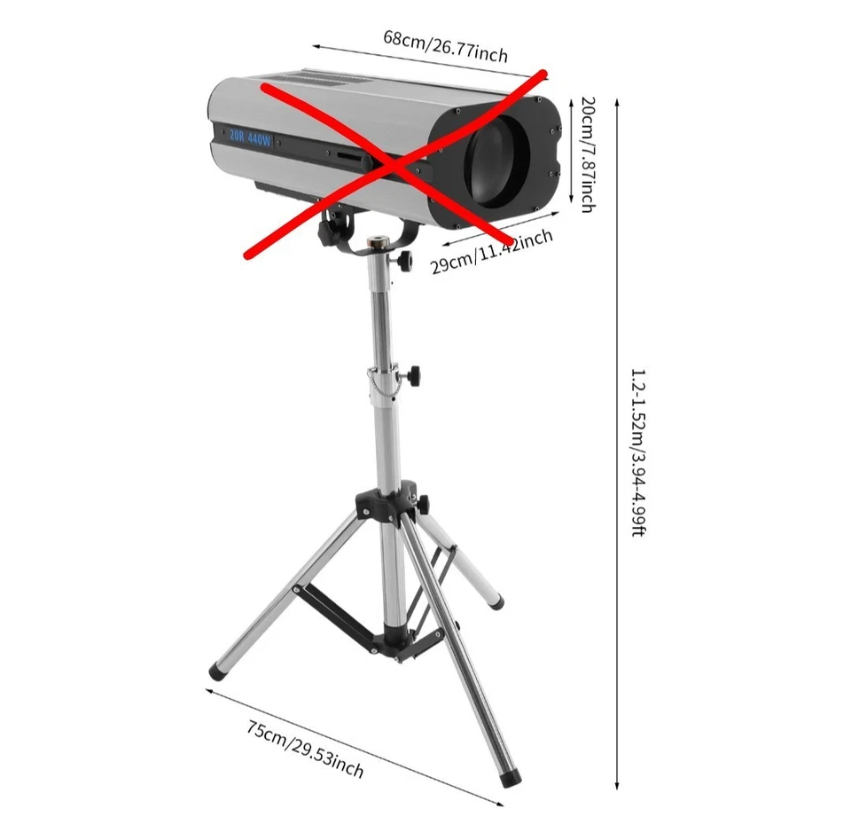TRIPOD For LED Follow Spot Light (Tripod Only) - Image 2 of 4