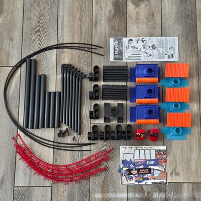 Six Flags Cool Coasters Roller Coaster Toy Build Set Incomplete Missing Launcher