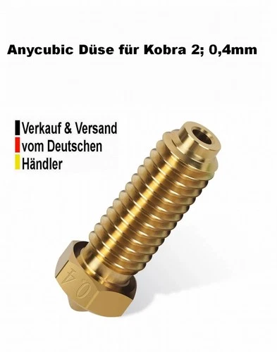 Extruder Düse Nozzle 0,4 mm; für Anycubic Kobra 2 (alle Modelle)