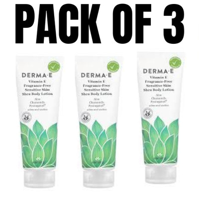 Derma E Vitamin E Intense Moisture Body Lotion   8 oz (Pack of 3)