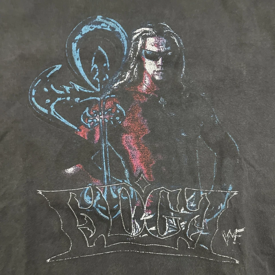 Camiseta Gráfica Lucha Libre WWF Edge Años 90 De Colección Talla L Usada De Colección Retro Rara Foto 3 de 4