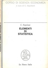 Elementi di Statistica. . Claudio Napoleoni. 1967. IED.