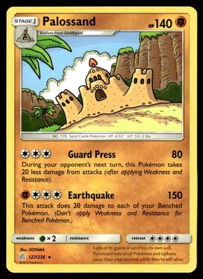 2019 Sun & Moon - Cosmic Eclipse Palossand Stage 1/Rare #127
