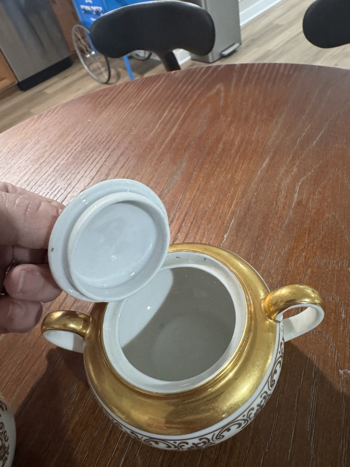 Bavaria Germany Krautheim & Adelberg Porcelain Sugar Bowl W Lid & Teacup