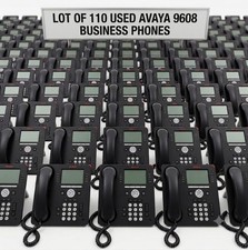 Lot of 110 Avaya 9608 IP Business Phones Corporate Multiline - Complete w/Extras