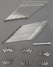 Drag Specialties DS-380139 Chrome 8 1/4in. Spoke Set for Drop Center 19in. Rim