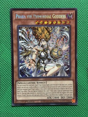 YuGiOh! - Phara The Primordial Goddess CORI-EN022 Secret Rare 1st Edition NM
