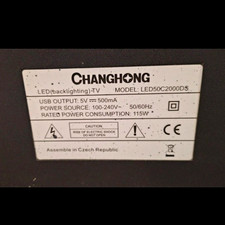 Changhong 50 Zoll LED TV FHD 1080p LED50C2000DS Schwarz HDMI USB DVB-T/C