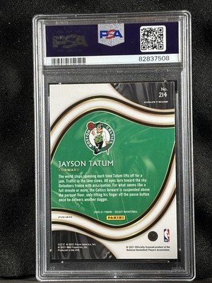 Buy 2020-21 Panini Select - Courtside Jayson Tatum #214 Elephant