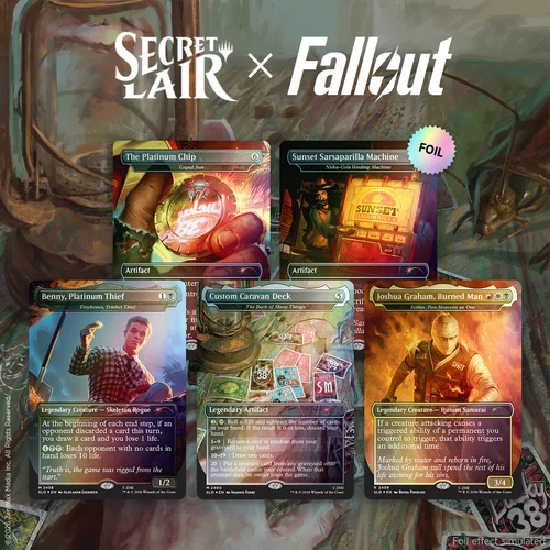 Magic The Gathering Secret Lair Fallout Welcome to New Vegas Rainbow Foil SEALED