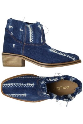 FORTE_FORTE Stiefelette Damen Ankle Boots Booties Gr. 36 Blau #rmz8mty