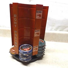 Vintage Kiwi Boot Polish Store Counter Top Spinner Display Piece, Advertising