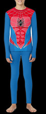 Climateright By Cuddl Duds Spider-Man Warm Underwear Boys Set Size L 10-12 NEW