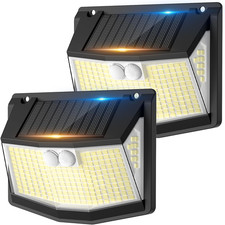 Solar Security Lights Outdoor Garden: 248 LED Solar Motion Sensor Light 3 Modes