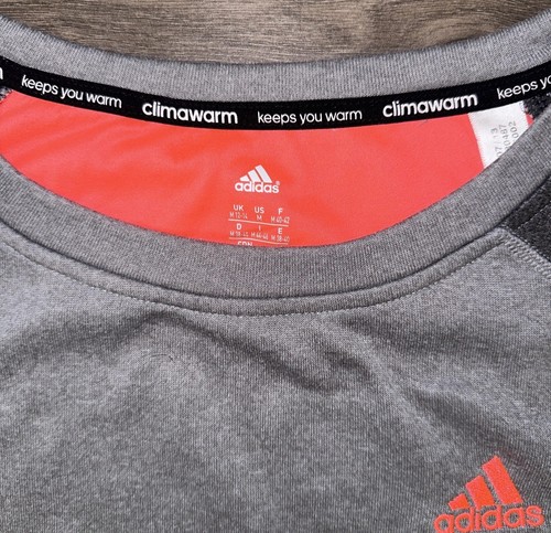 Adidas Originals Multicolor Sweater Pink Logo Women’s M Medium Gray Sweatshirt - Picture 7 of 15