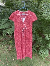 Christy Dawn the Dawn Dress Petite Small PS Robin Blossom NWT Cotton Midi Red