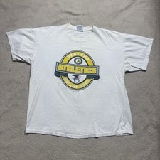 Oakland Athletics Shirt Adult Extra Large 2003 Vintage White Short Sleeve MLB
