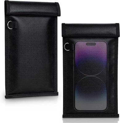 Faraday Bags for Phones and Car Key 2 Pack, Signal Blocking Pouch, Cell Signa...