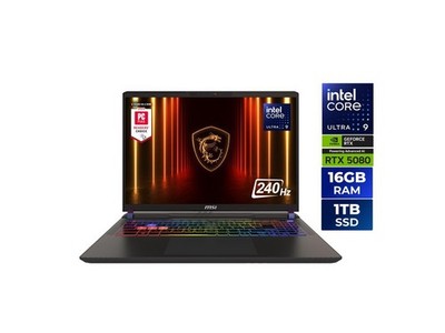 MSI Vector - LCD 16'' QHD+ GeForce RTX 5080 Laptop GPU - Intel Core Ultra 9 275HX