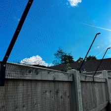 10m-100m Kit -Silver, Outdoor Garden & Cat Barrier & Brackets Cat Fencing Direct