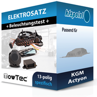für KGM Actyon 08.2024-Jetzt Towtec E-Satz 13Polig Fahrzeugspezifisch NEU